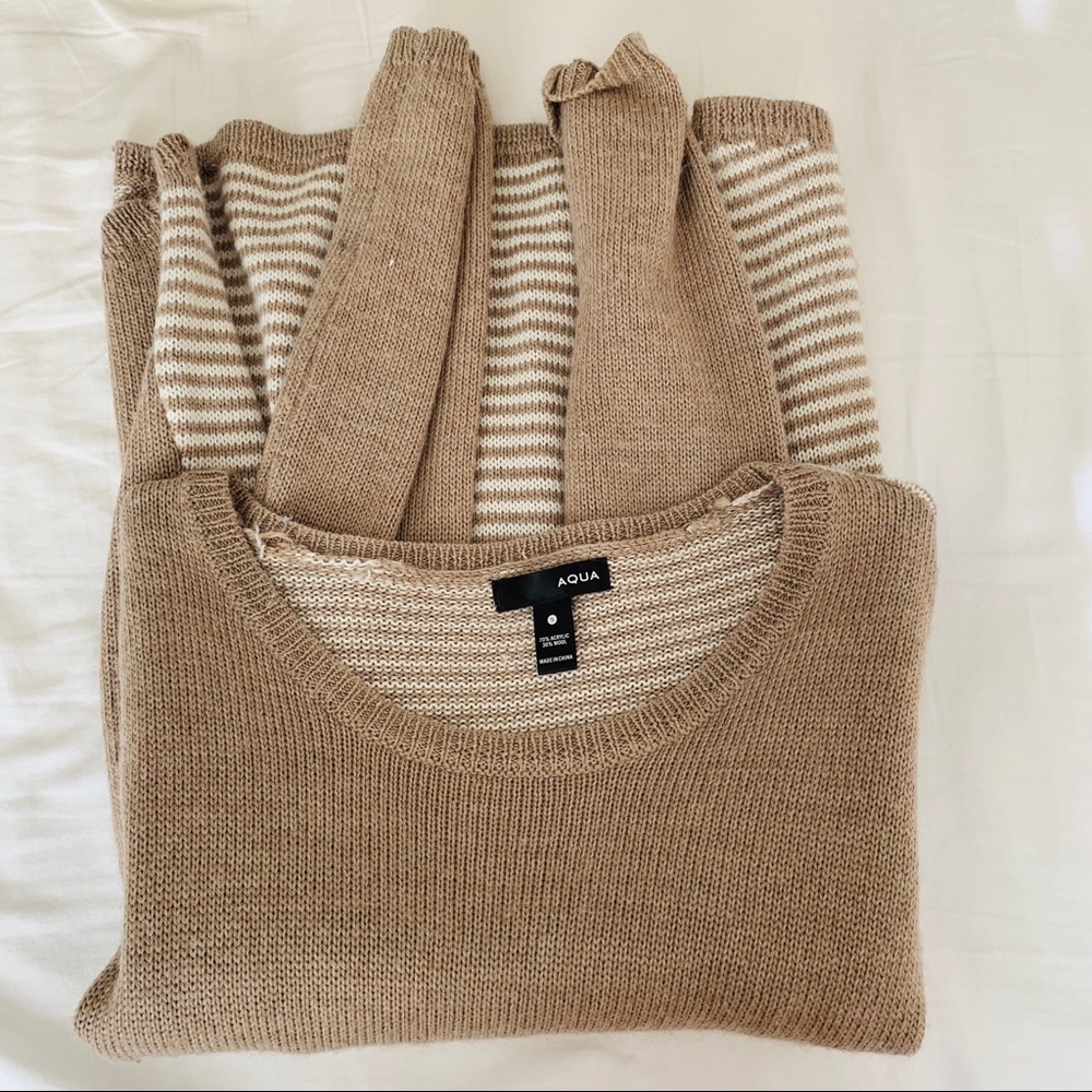 Aqua beige sweater